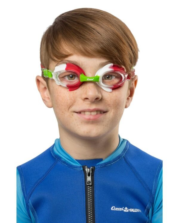 Gafas de Natación Cressi Seahorse Verde/Blanco/Rojo | Seguras y Cómodas para Niños de 4 a 8 Años - Image 5